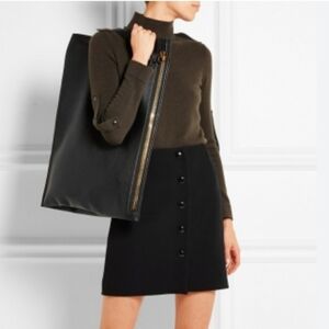 Tom Ford Black Leather Alix Bag with gold hardware
